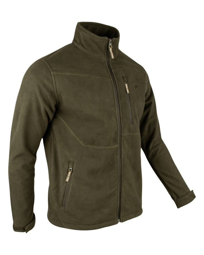 Green coloured Jack Pyke Waterproof Fleece Jacket on white background #colour_green