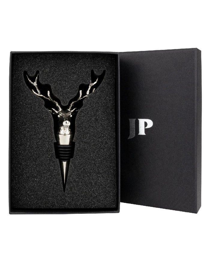 Stag styled Jack Pyke Wine Bottle Stopper on white background #style_stag
