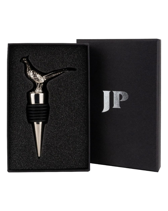 Pheasant styled Jack Pyke Wine Bottle Stopper on white background #style_pheasant