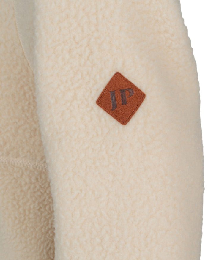 Sail Coloured Jack Pyke Womens Half Zip Sherpa Fleece Pullover on white background #colour_sail