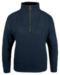 Navy coloured Jack Pyke Womens Half Zip Sweatshirt on white background #colour_navy
