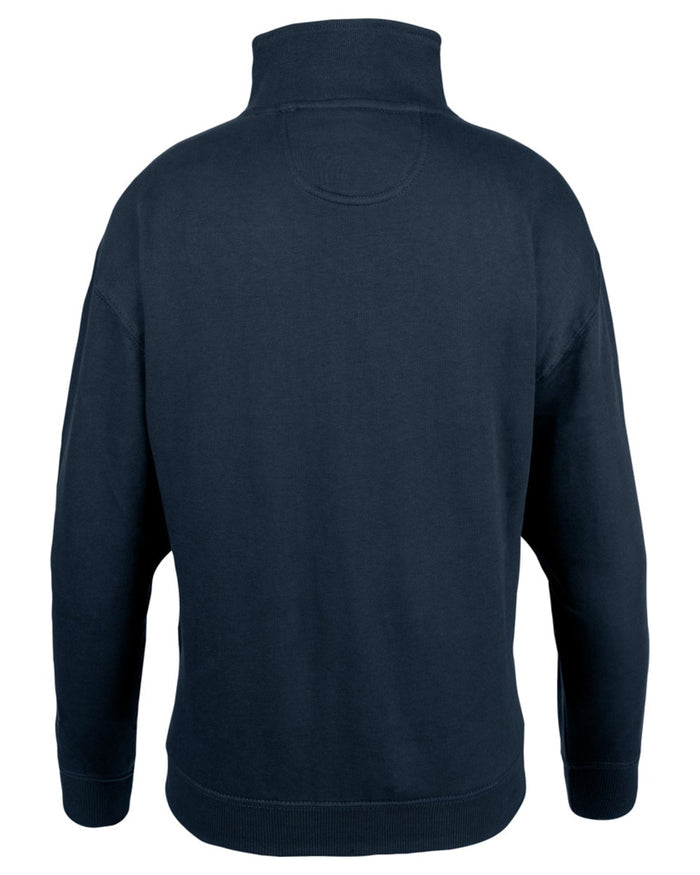 Navy coloured Jack Pyke Womens Half Zip Sweatshirt on white background #colour_navy