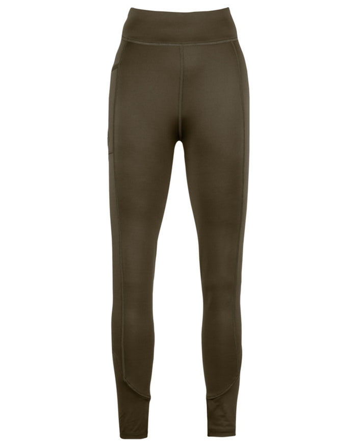 Brown coloured Jack Pyke Womens Leggings on white background #colour_brown