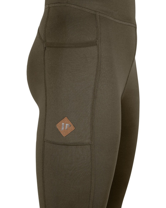 Brown coloured Jack Pyke Womens Leggings on white background #colour_brown