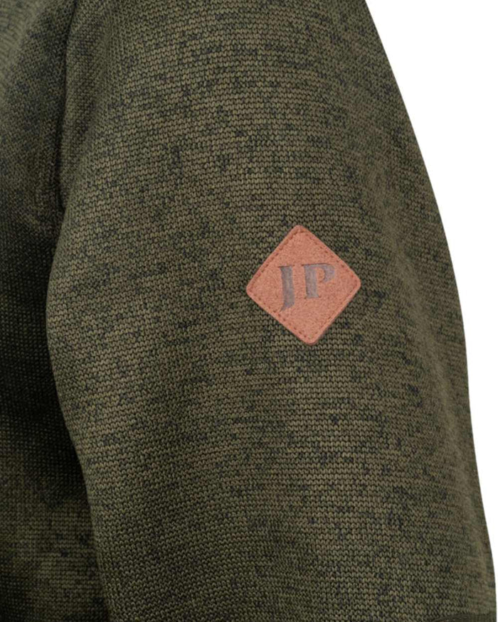 Dark Olive Coloured Jack Pyke Womens Scandinavian Fleece Jacket on white background #colour_dark-olive