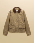 Tan Brown coloured Joules Barn Jacket on tan background #colour_tan-brown