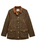 Roston Tweed coloured Joules Womens Contemporary Tweed Fieldcoat on white background #colour_roston-tweed