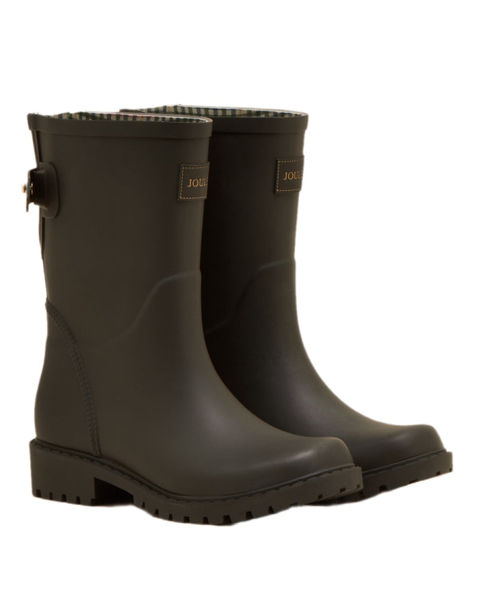 Brown Coloured Joules Womens Wistow Adjustable Mid Calf Wellies on white background #colour_brown