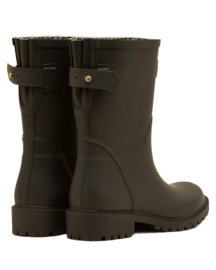 Brown Coloured Joules Womens Wistow Adjustable Mid Calf Wellies on white background #colour_brown