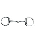 JP Korsteel Stainless Steel Jointed Eggbutt Snaffle Bit on white background