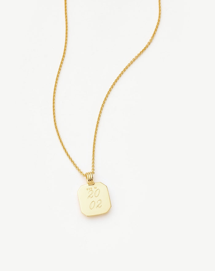 July Birthstone Pendant Necklace | 18ct Gold Vermeil/Glass Filled Ruby Necklaces Missoma