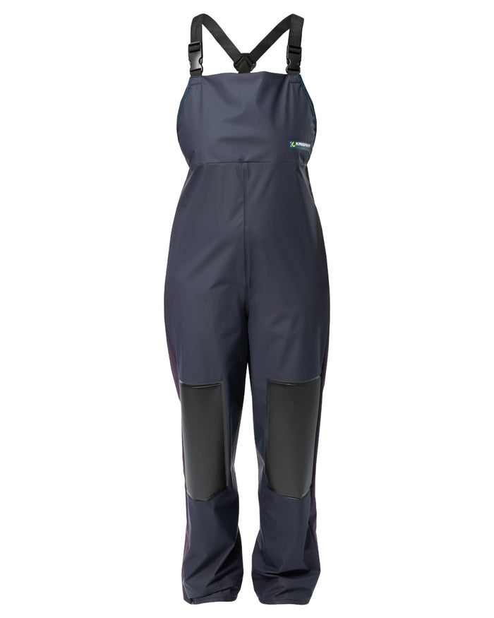 Navy coloured Kaiwaka Agtex Lady Of The Land Bib Overtrousers on white background #colour_navy