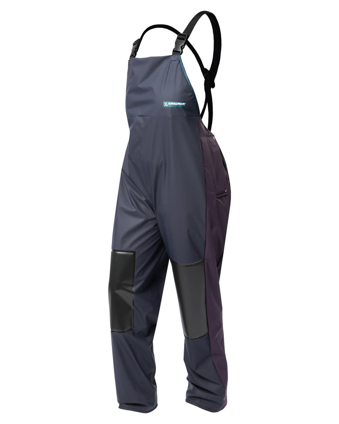 Navy coloured Kaiwaka Agtex Lady Of The Land Bib Overtrousers on white background #colour_navy