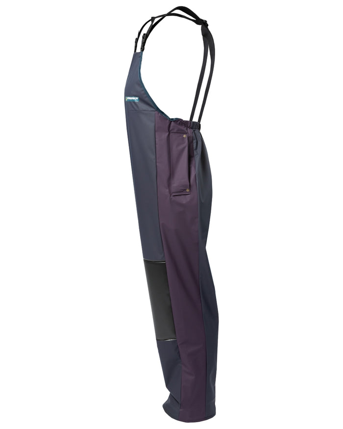 Navy coloured Kaiwaka Agtex Lady Of The Land Bib Overtrousers on white background #colour_navy
