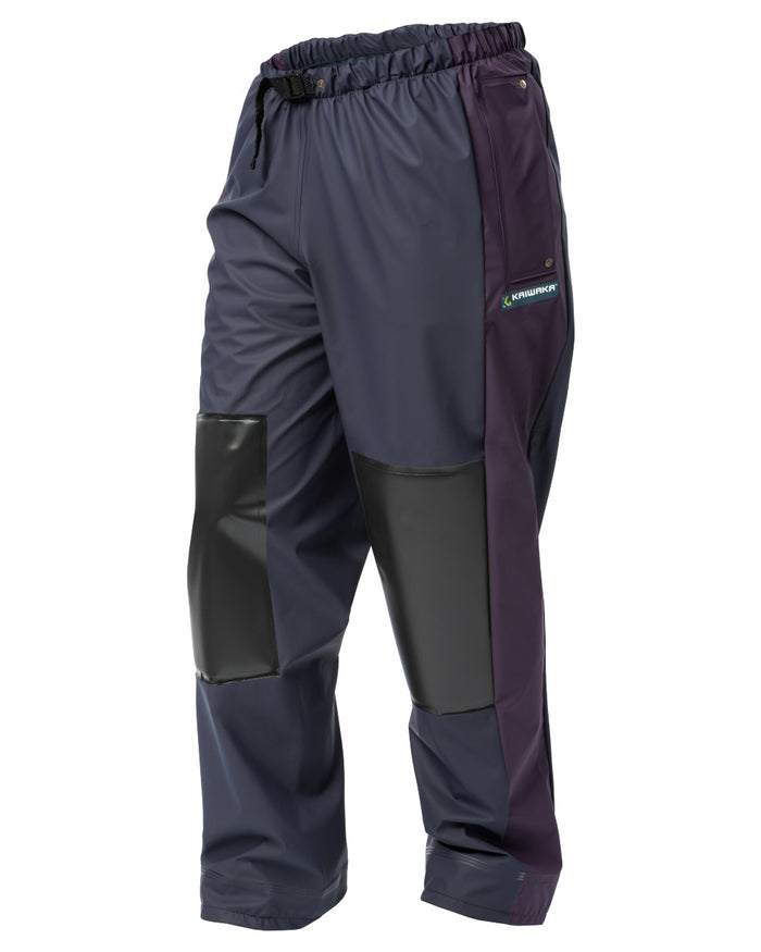 Navy coloured Kaiwaka Agtex Lady Of The Land Overtrousers on white background #colour_navy