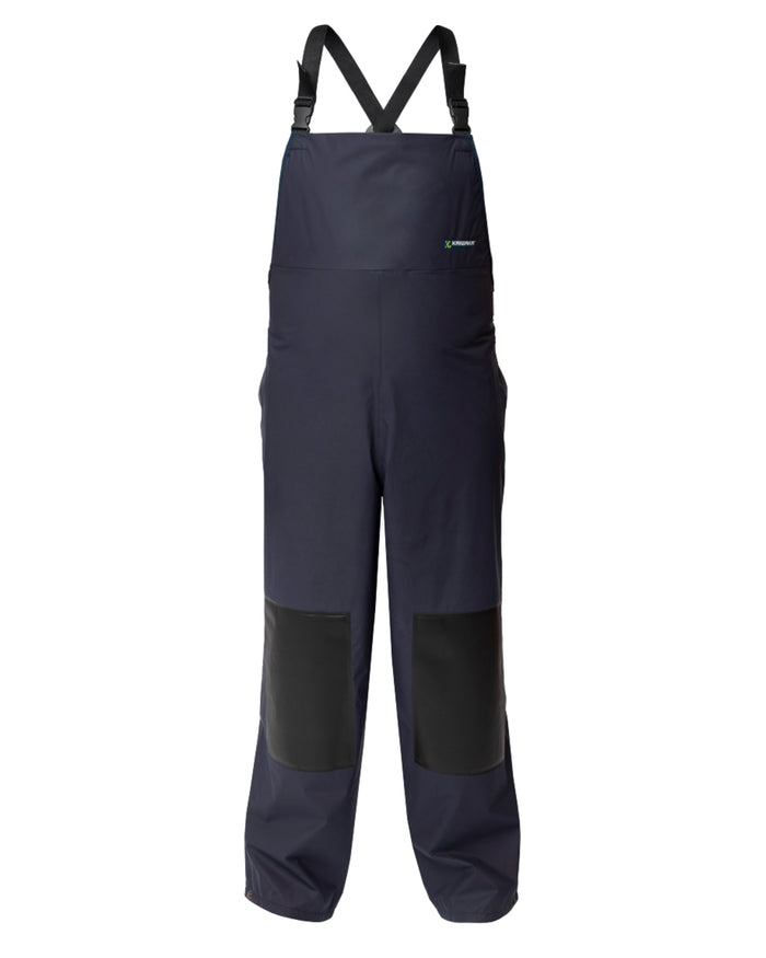 Navy coloured Kaiwaka Mens Agtex Bib Overtrousers on white background #colour_navy