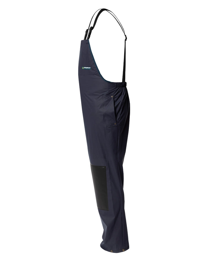 Navy coloured Kaiwaka Mens Agtex Bib Overtrousers on white background #colour_navy