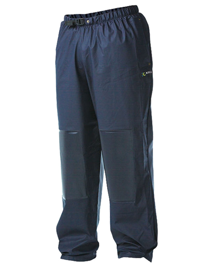 Navy coloured Kaiwaka Mens AgTex Overtrousers on white background #colour_navy