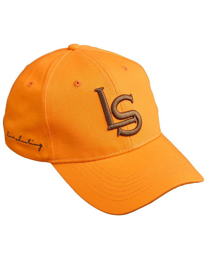 Orange coloured Laksen Baseball 3D Shooting Cap on white background #colour_orange