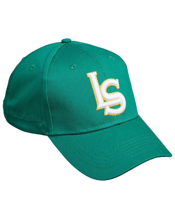 Green coloured Laksen Baseball 3D Shooting Cap on white background #colour_green