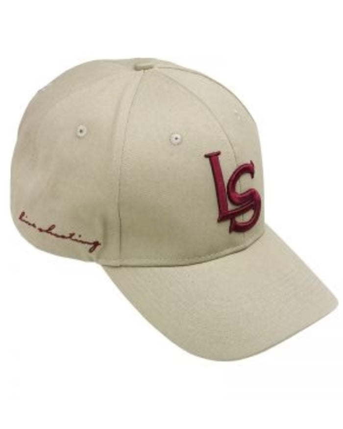 Sand coloured Laksen Live Shooting 3D Cap on white background #colour_sand