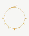 Leaf Charm Choker | 18ct Gold Plated Vermeil Necklaces Missoma