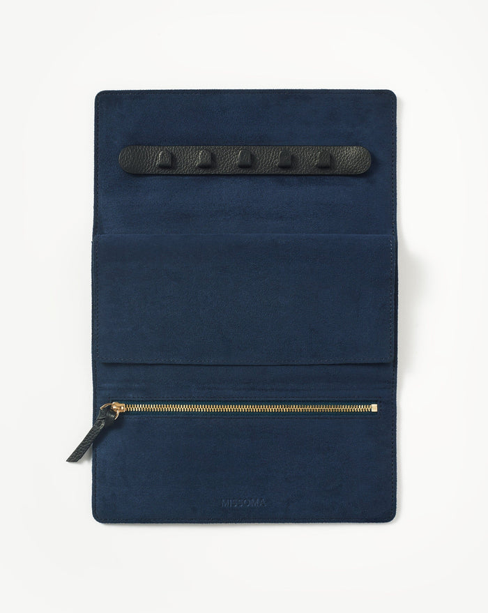Leather Jewellery Roll | Onyx Black Accessories Missoma
