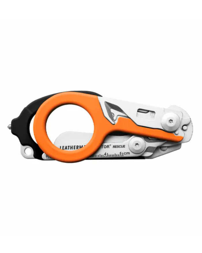 Orange Coloured Leatherman Raptor Emergency Foldable Medical Shears On A White Background #colour_orange