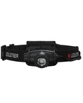 Black Coloured Led Lenser H5R Core Head Torch on white background #colour_black