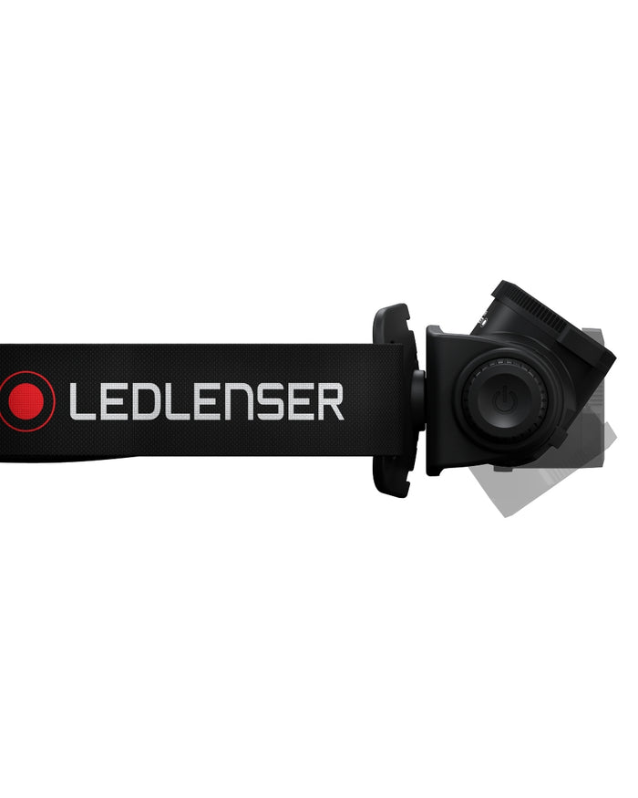 Black Coloured Led Lenser H5R Core Head Torch on white background #colour_black