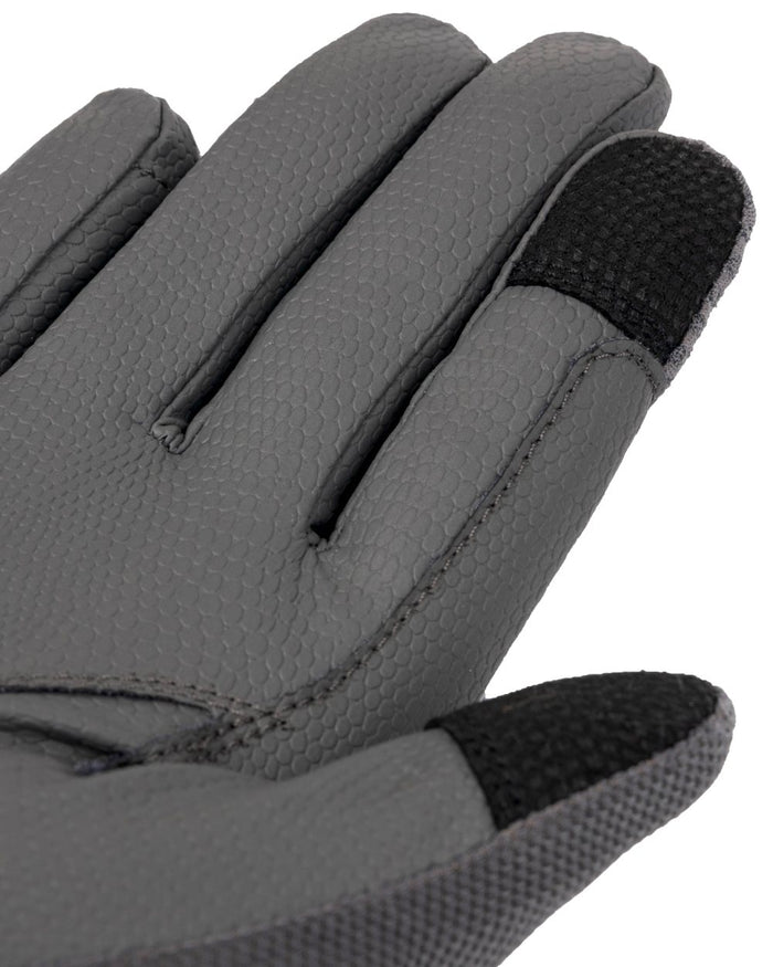 Grey coloured LeMieux 3D Mesh Riding Gloves on white background #colour_grey