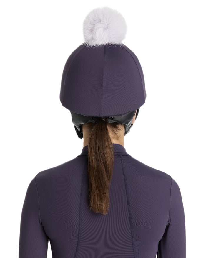 Juniper coloured LeMieux Pom Hat Silk on white background #colour_juniper