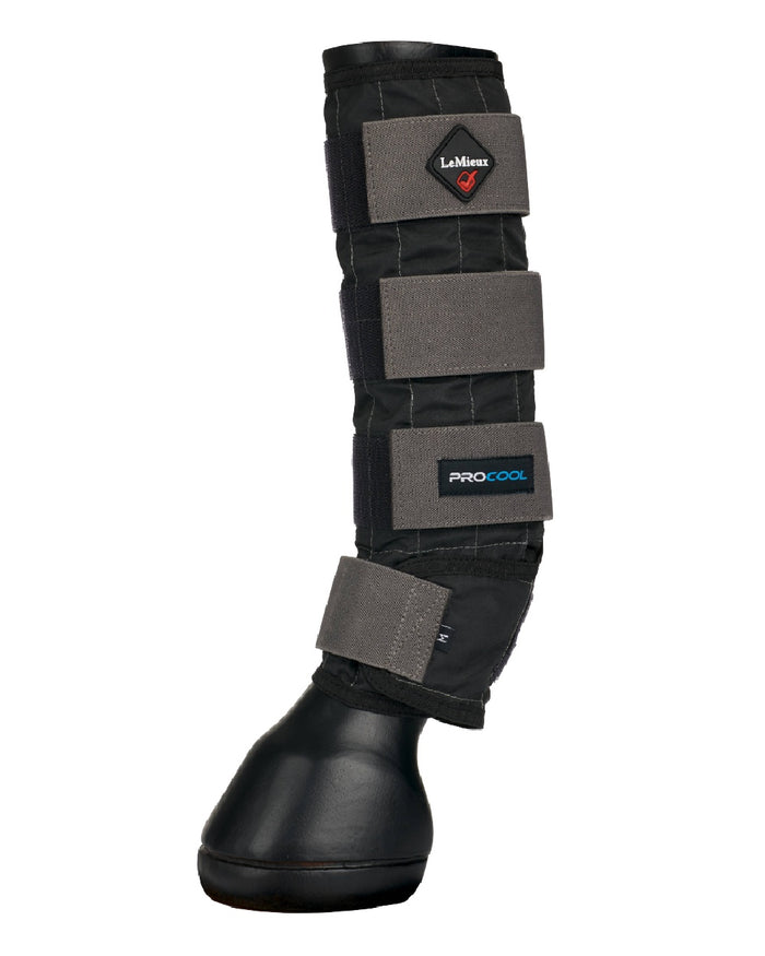 Black coloured LeMieux Cold Water Boots on white background #colour_black