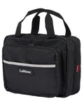 Black coloured LeMieux Fold Down Pocket Organiser on white background #colour_black