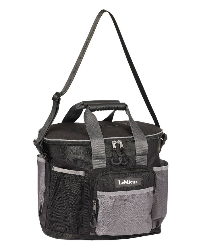 Black coloured LeMieux Grooming Bag on white background #colour_black