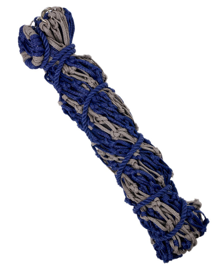 Navy coloured LeMieux Hippo Haynet on white background #colour_navy
