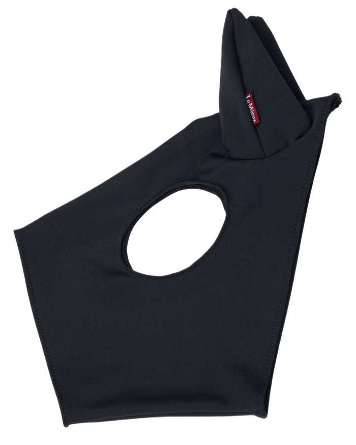 Black coloured LeMieux Hobby Horse Stay Calm Mask on white background #colour_black