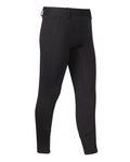 Black coloured LeMieux Junior Pro Breeches on white background #colour_black