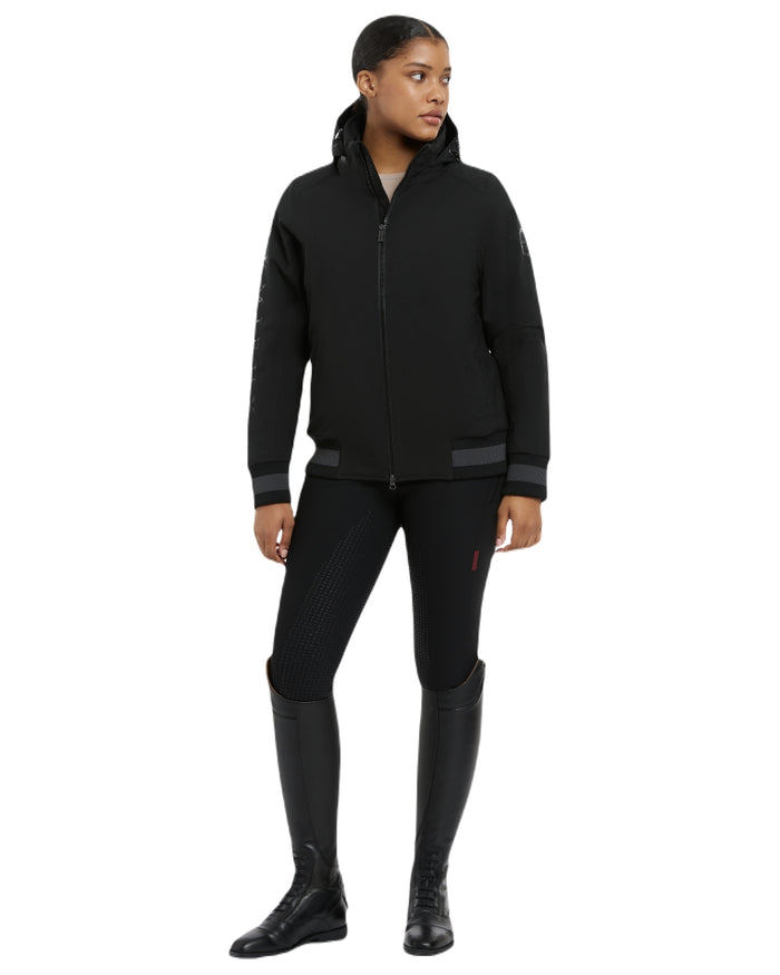Black coloured LeMieux Ladies Team Jacket on white background #colour_black