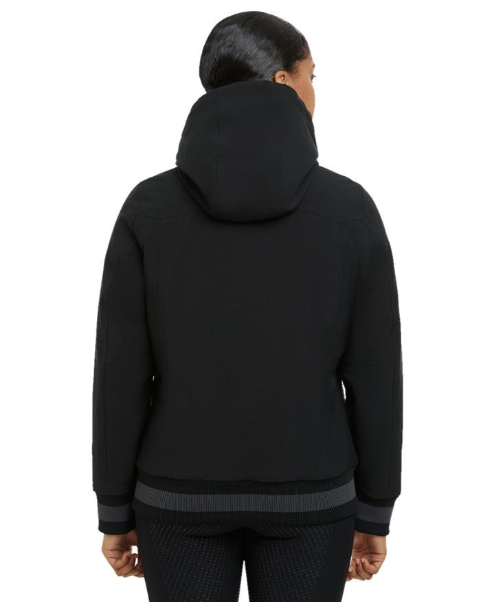 Black coloured LeMieux Ladies Team Jacket on white background #colour_black