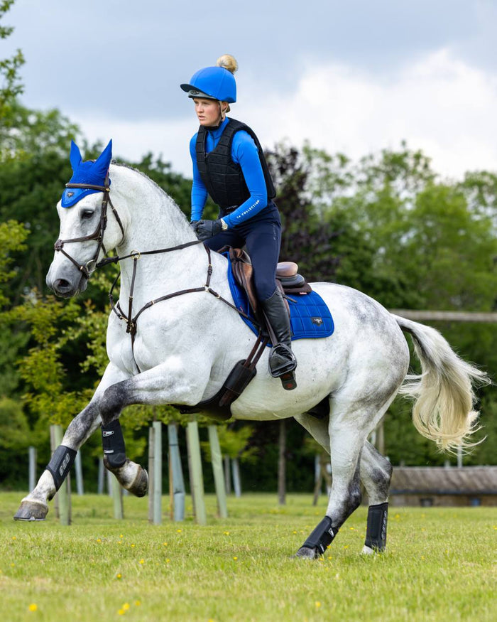 Benetton Coloured LeMieux Loire Close Contact Square On A Riding Arena Background #colour_benetton