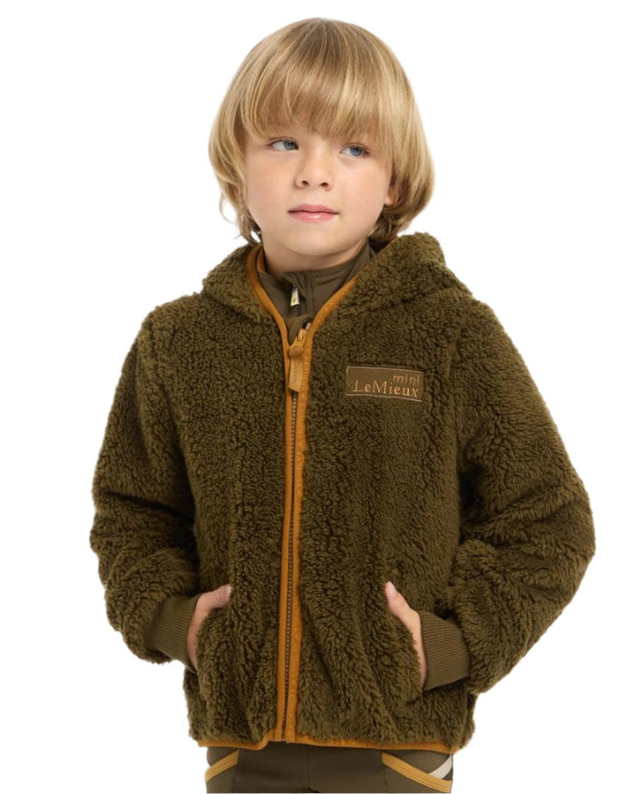 Alpine Coloured LeMieux Mini Teagan Fleece Jacket On A White Background #colour_alpine