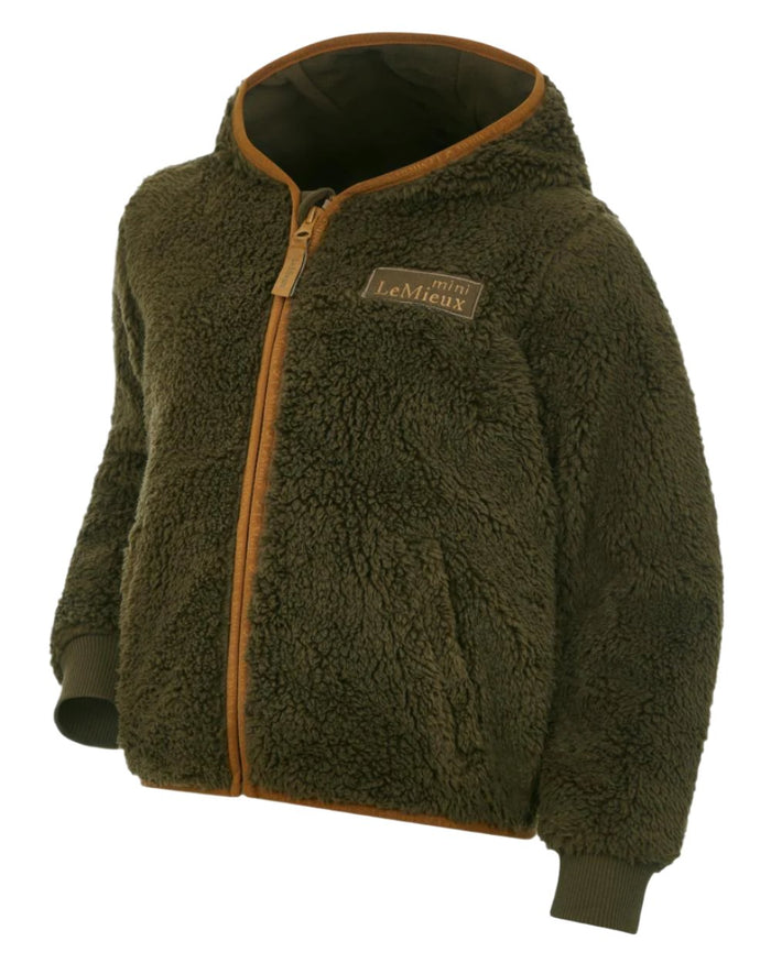 Alpine Coloured LeMieux Mini Teagan Fleece Jacket On A White Background #colour_alpine
