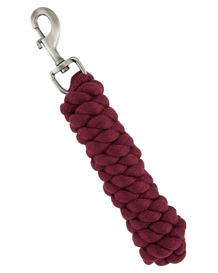 Ember Coloured LeMieux Polycotton Leadrope On A White Background #colour_ember