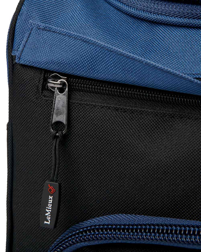 Navy coloured LeMieux ProKit Lite Grooming Bag on white background #colour_navy