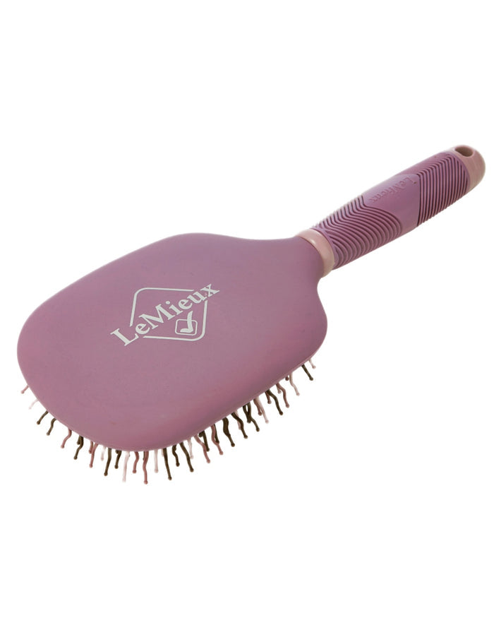 Mallow coloured LeMieux Tangle Tidy Brush on white background #colour_mallow