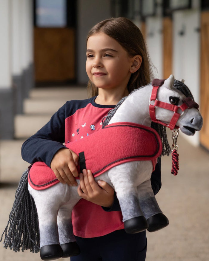 Blanca coloured LeMieux Toy Pony Blanca on outdoor background #colour_blanca