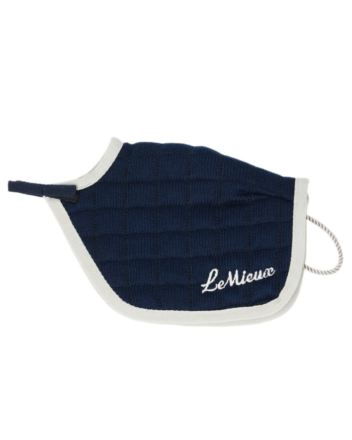 Navy coloured LeMieux Toy Pony Quarter Sheet on white background #colour_navy