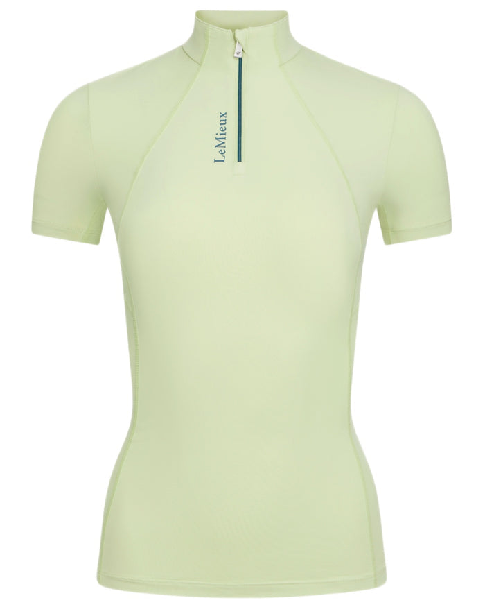 Macaron coloured LeMieux Womens Classique Short Sleeve Base Layer on white background #colour_macaron