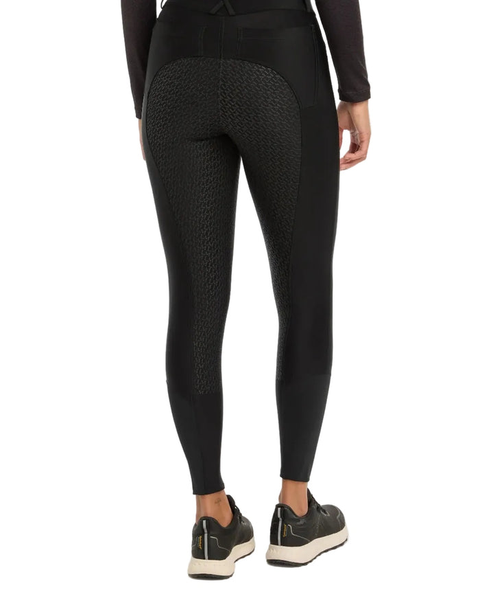 Black coloured LeMieux Womens Demi Breggings on white background colour_black